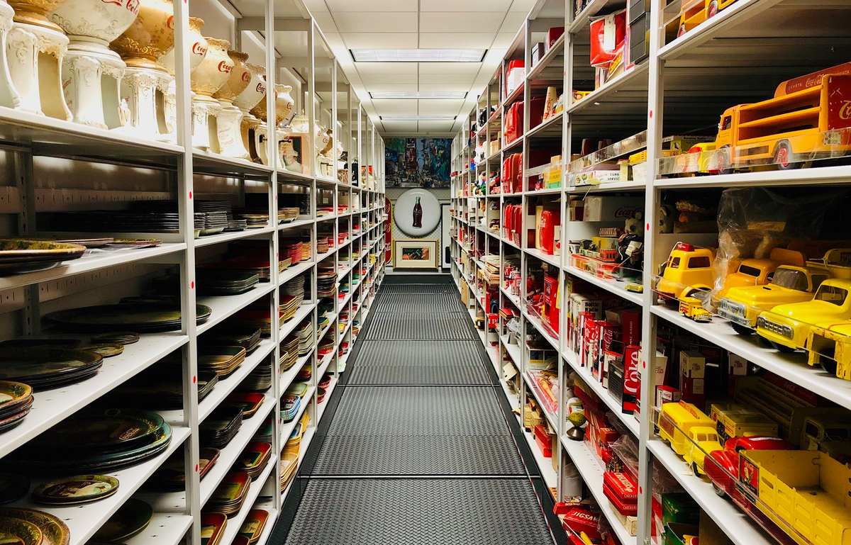 Image of the Coca-Coca Archives collection in Atlanta